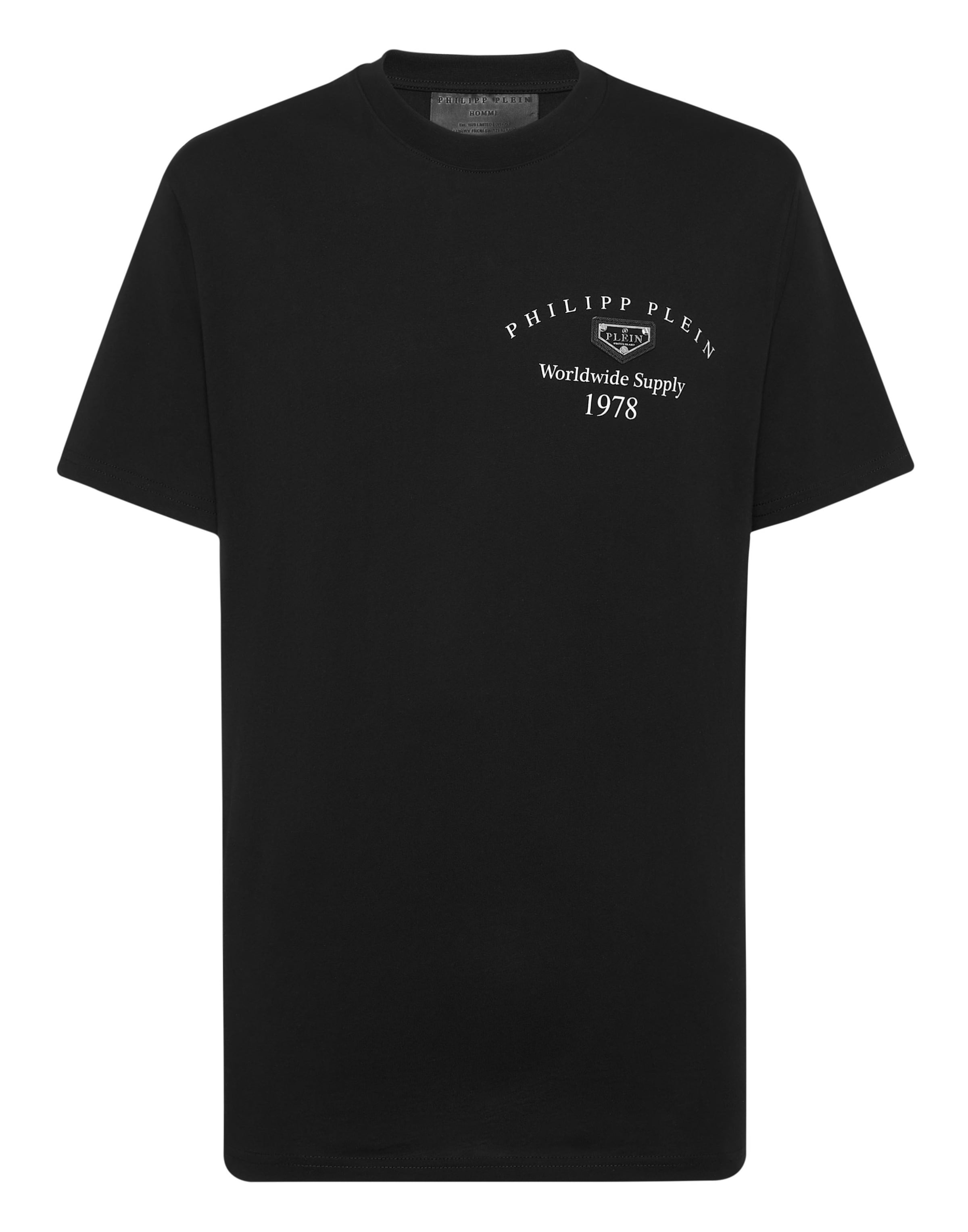 Philipp Plein - Camiseta en negro: frente