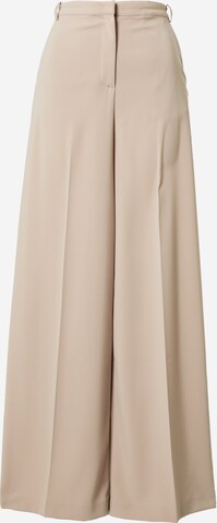 PATRIZIA PEPE Wide leg Pleated Pants 'PANTALONI' in Beige: front