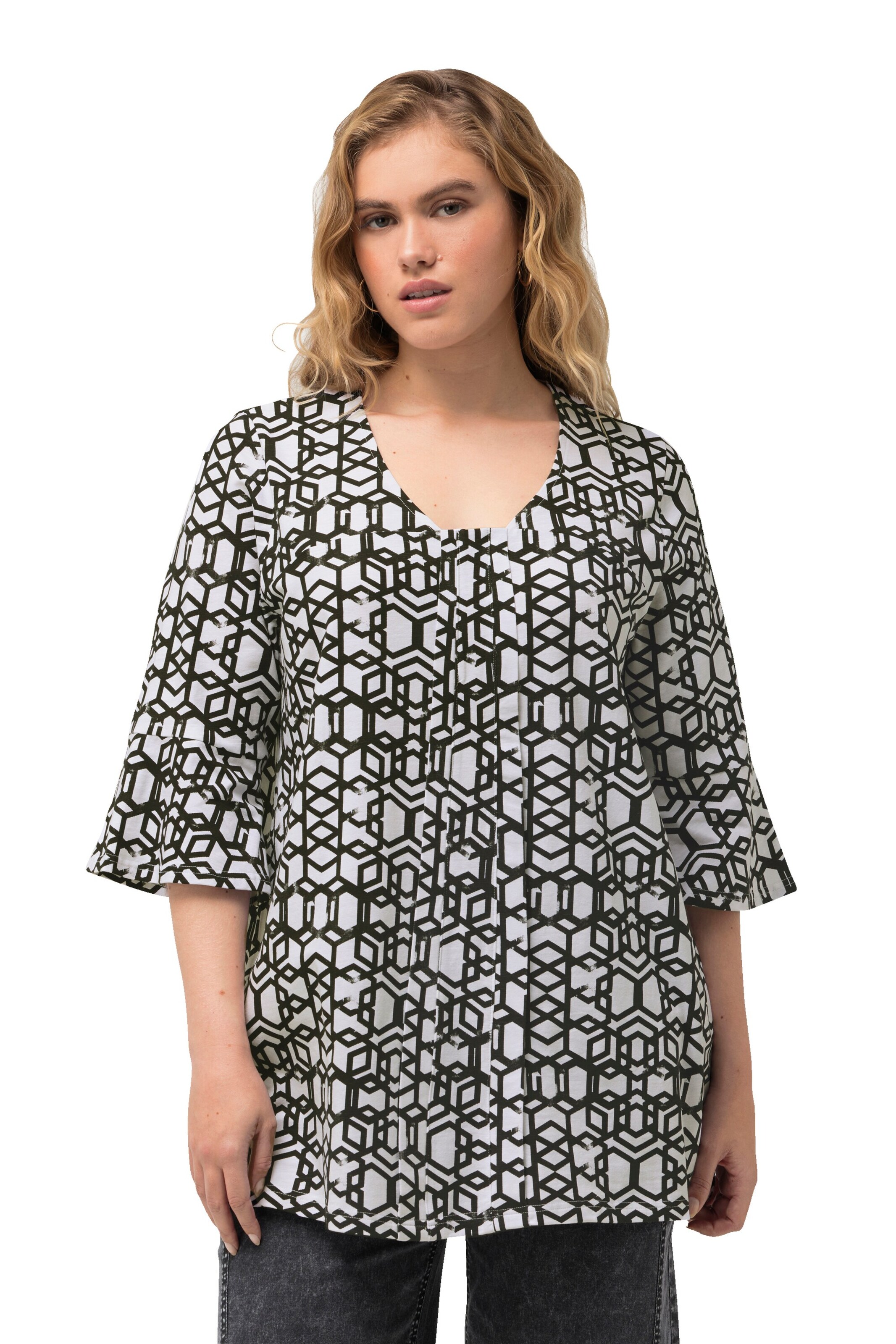 Ulla Popken Shirt in Black: front