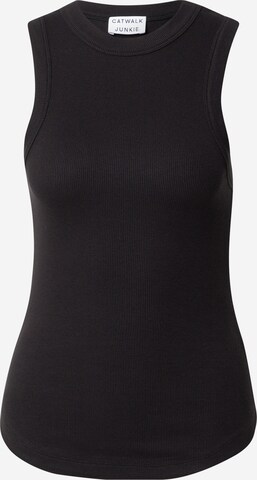 CATWALK JUNKIE Top 'DEWI' in Black: front