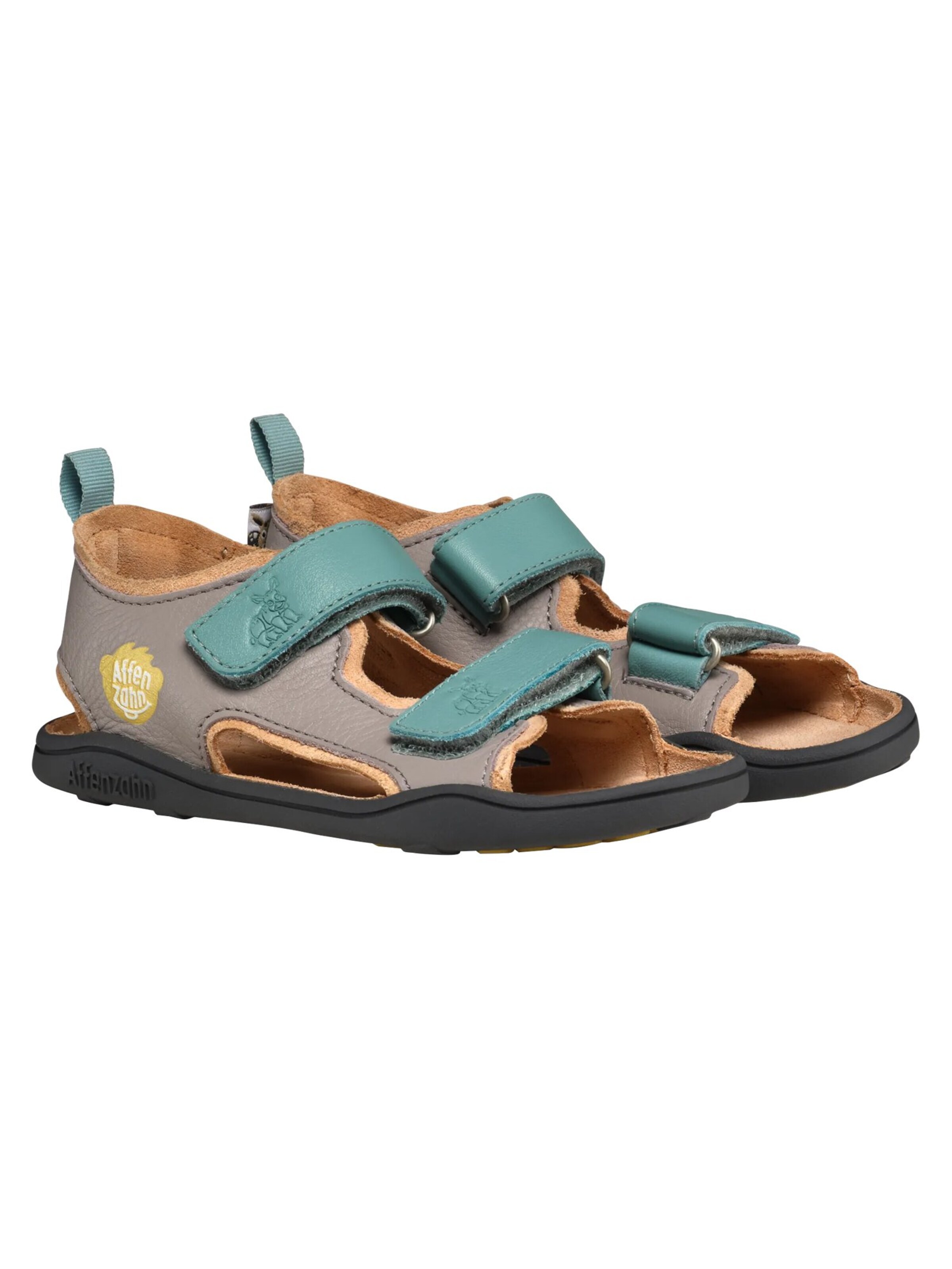 Affenzahn Sandals 'Sandale Leder Airy' in Grey