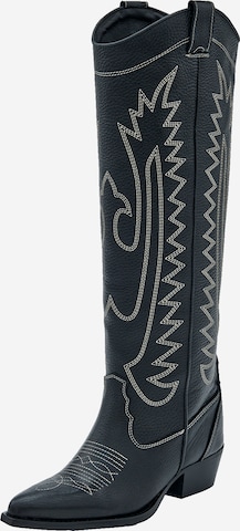 EDITED Cowboy boot 'Tugce' in Black: front