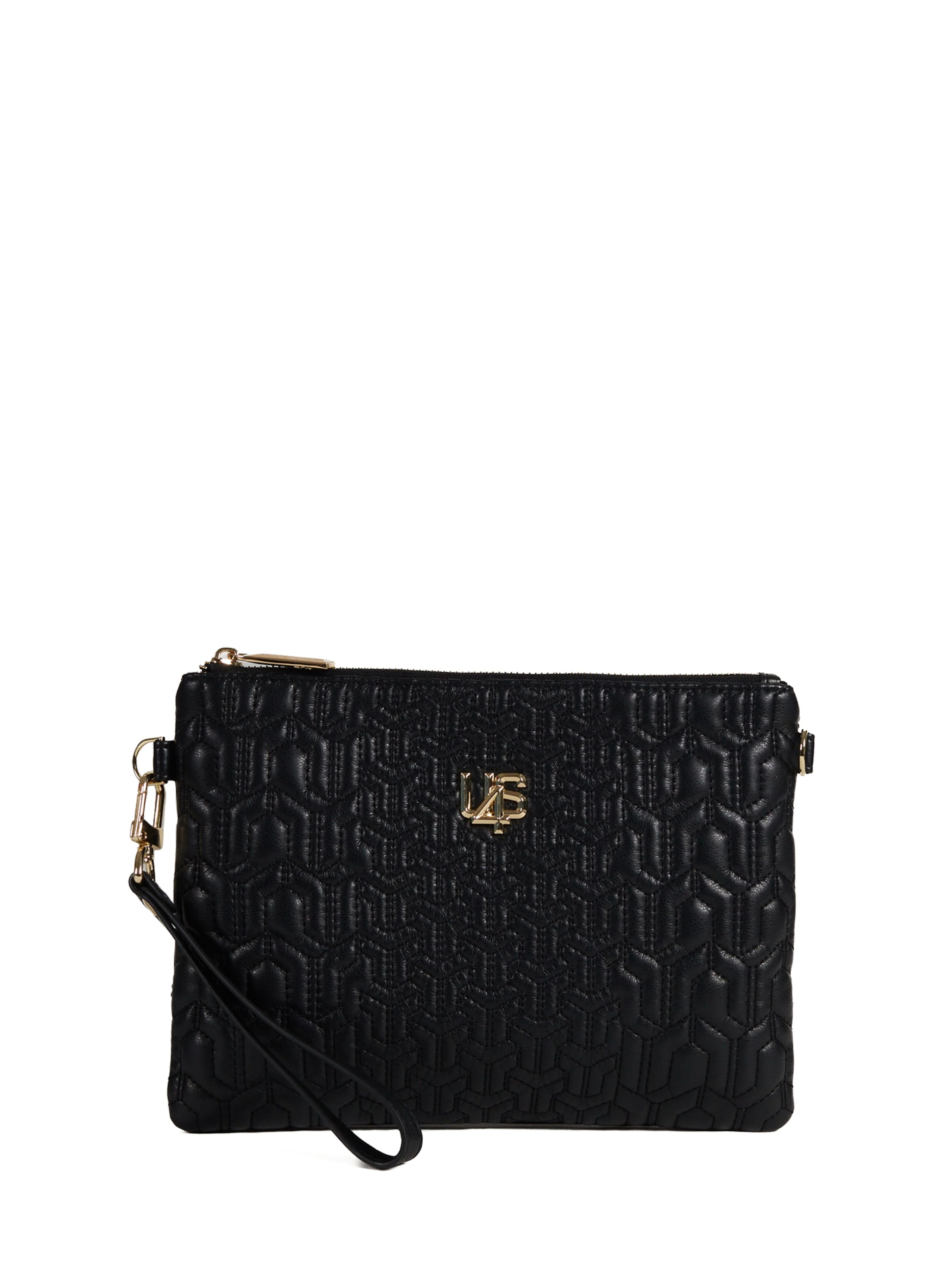 4US Clutch in Black: front