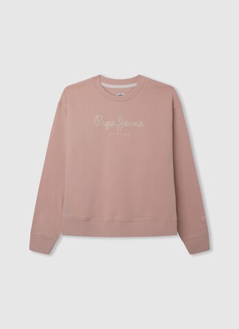 Pepe Jeans - Sweatshirt 'Winter Rose' em rosa: frente