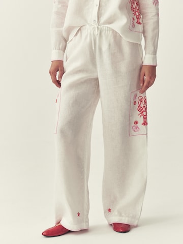 TATUUM - Loosefit Pantalón 'Deia 1' en blanco: frente
