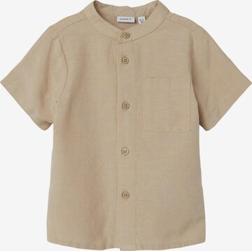 Chemise NAME IT en beige : devant