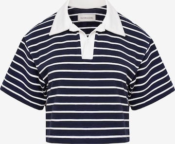 T-shirt 'GOIA' mandragora en bleu : devant
