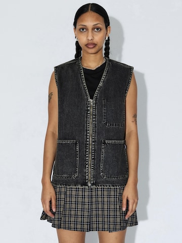 Dr. Denim Vest 'Enver Worker' in Black