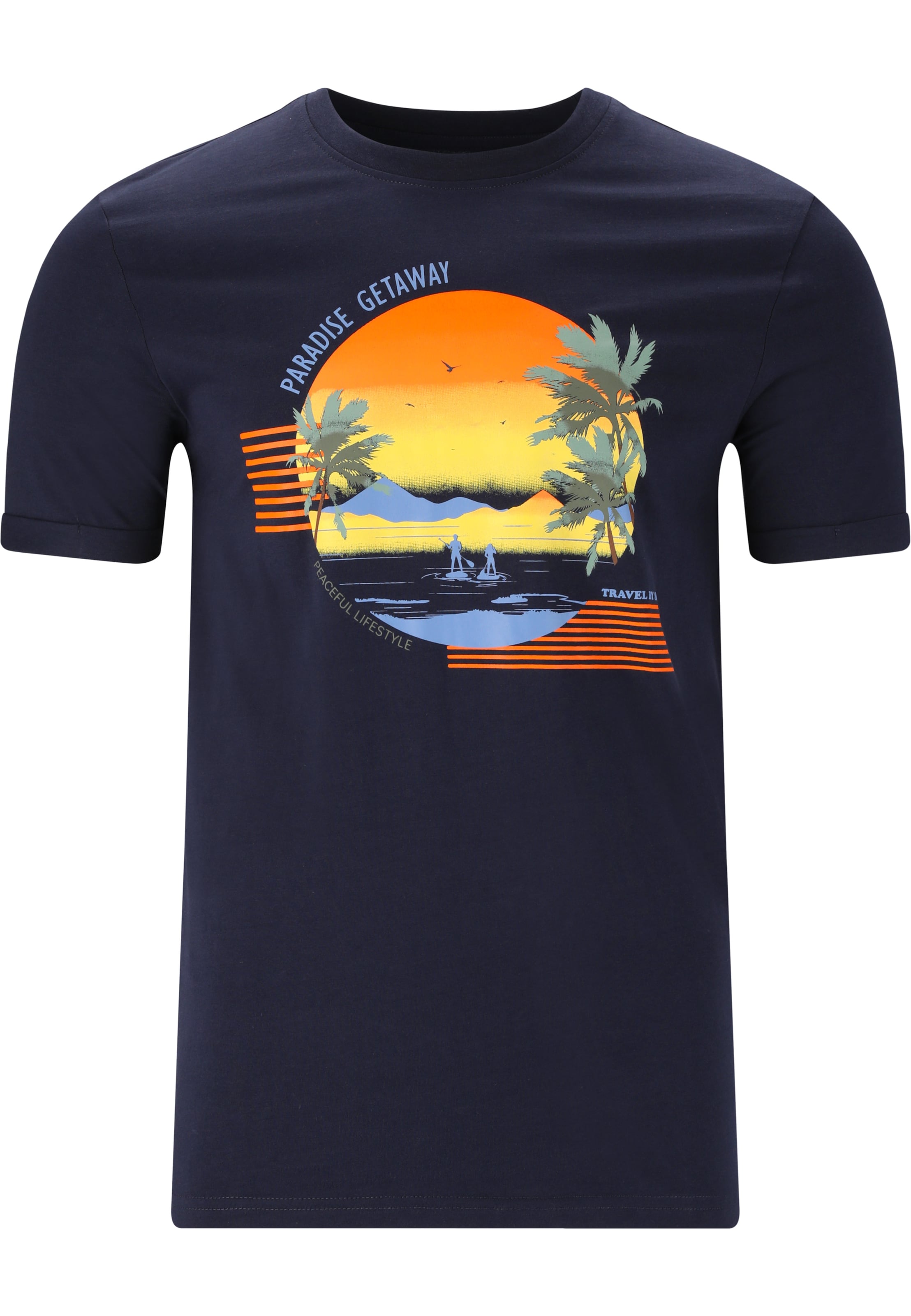 Cruz Shirt 'Flair' in Blauw: voorkant