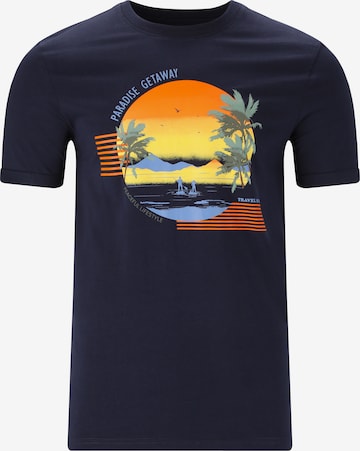 Cruz T-Shirt 'Flair' in Blau: Vorderseite