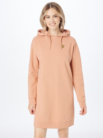 Lyle & Scott Oversized jurk in Oranje: voorkant