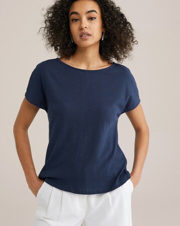 WE Fashion Blouse in Blue: front