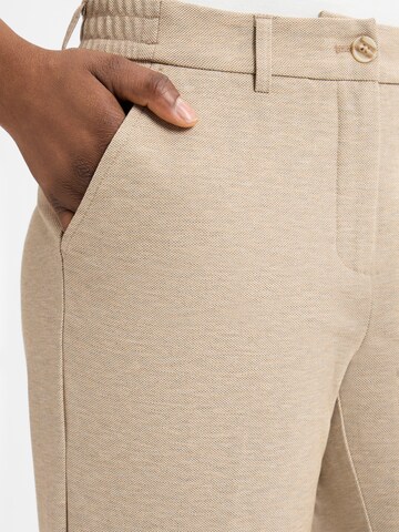 OPUS Regular Pleat-Front Pants 'Mauno City' in Beige