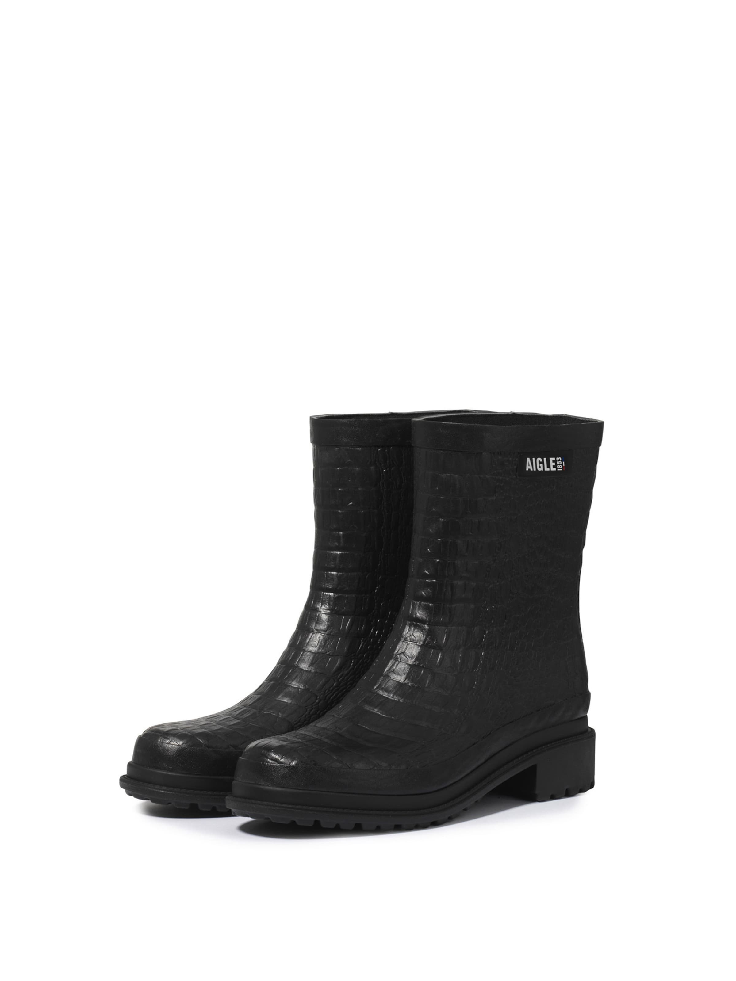 AIGLE - Botim em preto: frente