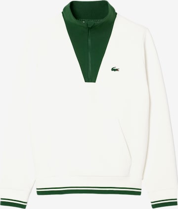 Sweat-shirt 'Heritage' LACOSTE en blanc : devant