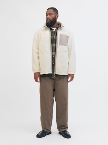 Veste en polaire JACK & JONES en beige