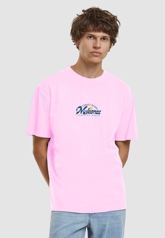 Mister Tee - Camisa 'Mykonos Mood' em rosa