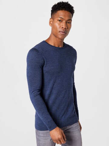 Kronstadt Sweater 'Johs' in Blue: front