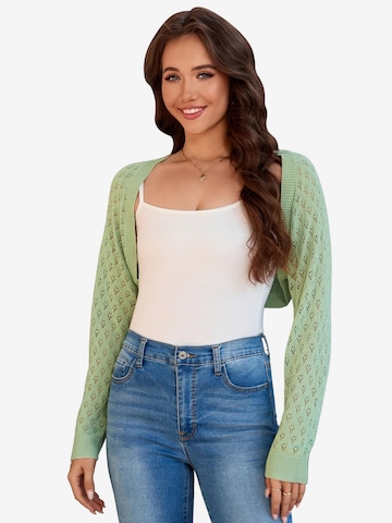 Yesfashion Kardigan w kolorze zielony: przód