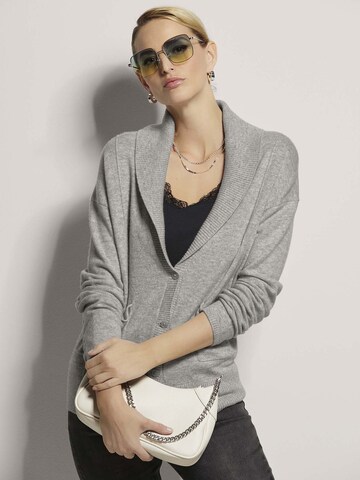 MADELEINE Gebreid vest in Zilver