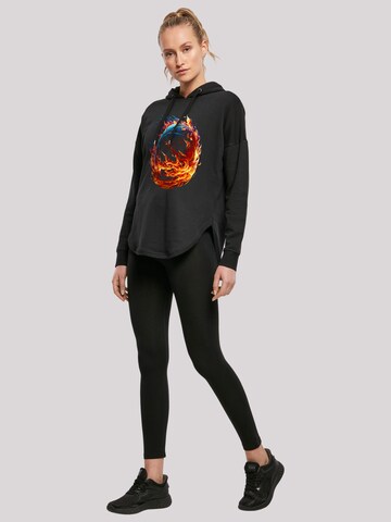F4NT4STIC Sweatshirt 'Basketball Sports Collection On FIRE' in Schwarz