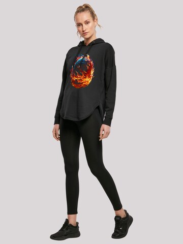 F4NT4STIC Sweatshirt 'Basketball Sports Collection On FIRE' in Zwart