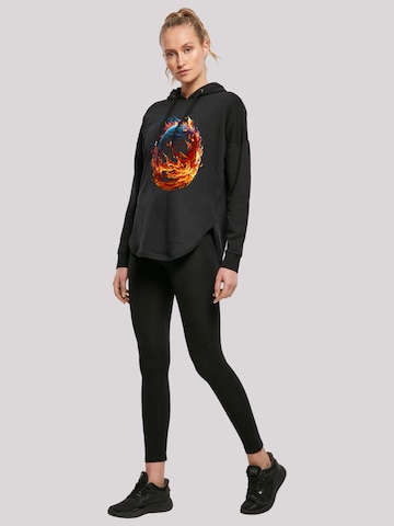F4NT4STIC Sweatshirt 'Basketball Sports Collection On FIRE' in Schwarz