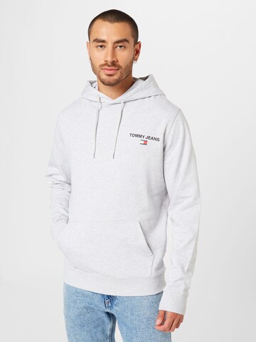 Tommy Jeans Sweatshirt in Grijs: voorkant