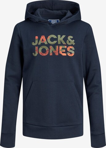 Jack & Jones Junior Sweatshirt 'Soldier' in Blau: predná strana