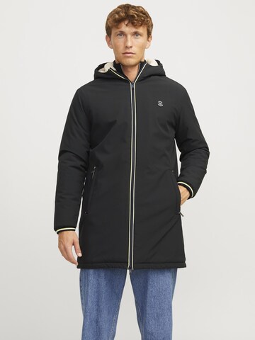 JACK & JONES Übergangsjacke in Schwarz: Vorderseite