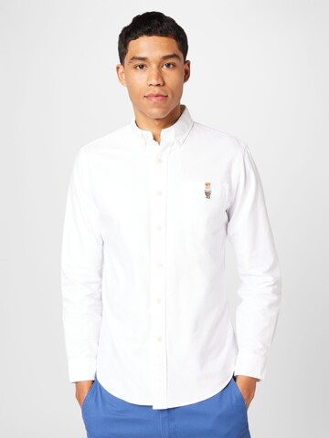 Polo Ralph Lauren Regular fit Overhemd in Wit: voorkant