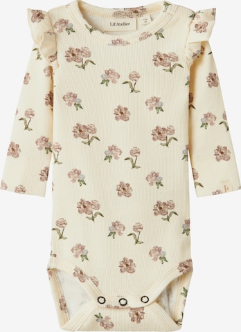 Lil'Atelier - Pijama entero/body 'Gavo' en beige: frente