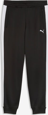 PUMA Tapered Sporthose 'ESS T7' in Schwarz: Vorderseite