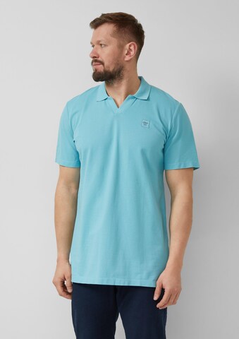 s.Oliver Men Tall Sizes Shirt in Blue: front