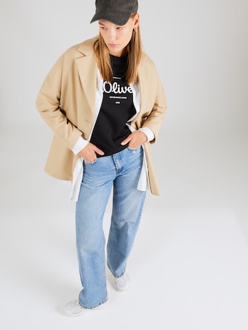 s.Oliver Sweatshirt in Zwart