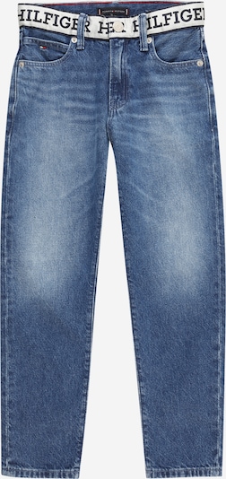 TOMMY HILFIGER Jeans in blue denim / dunkelrot / weiß, Produktansicht