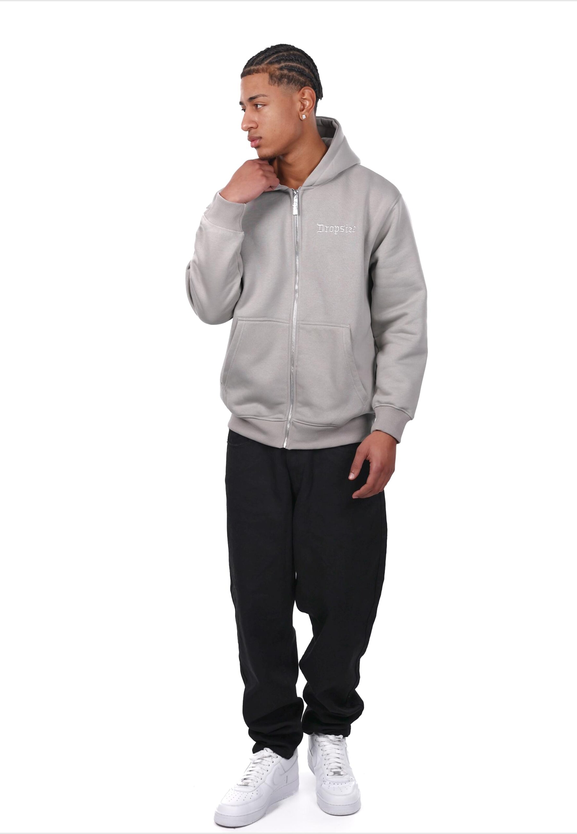 Giacca di felpa di Dropsize in beige