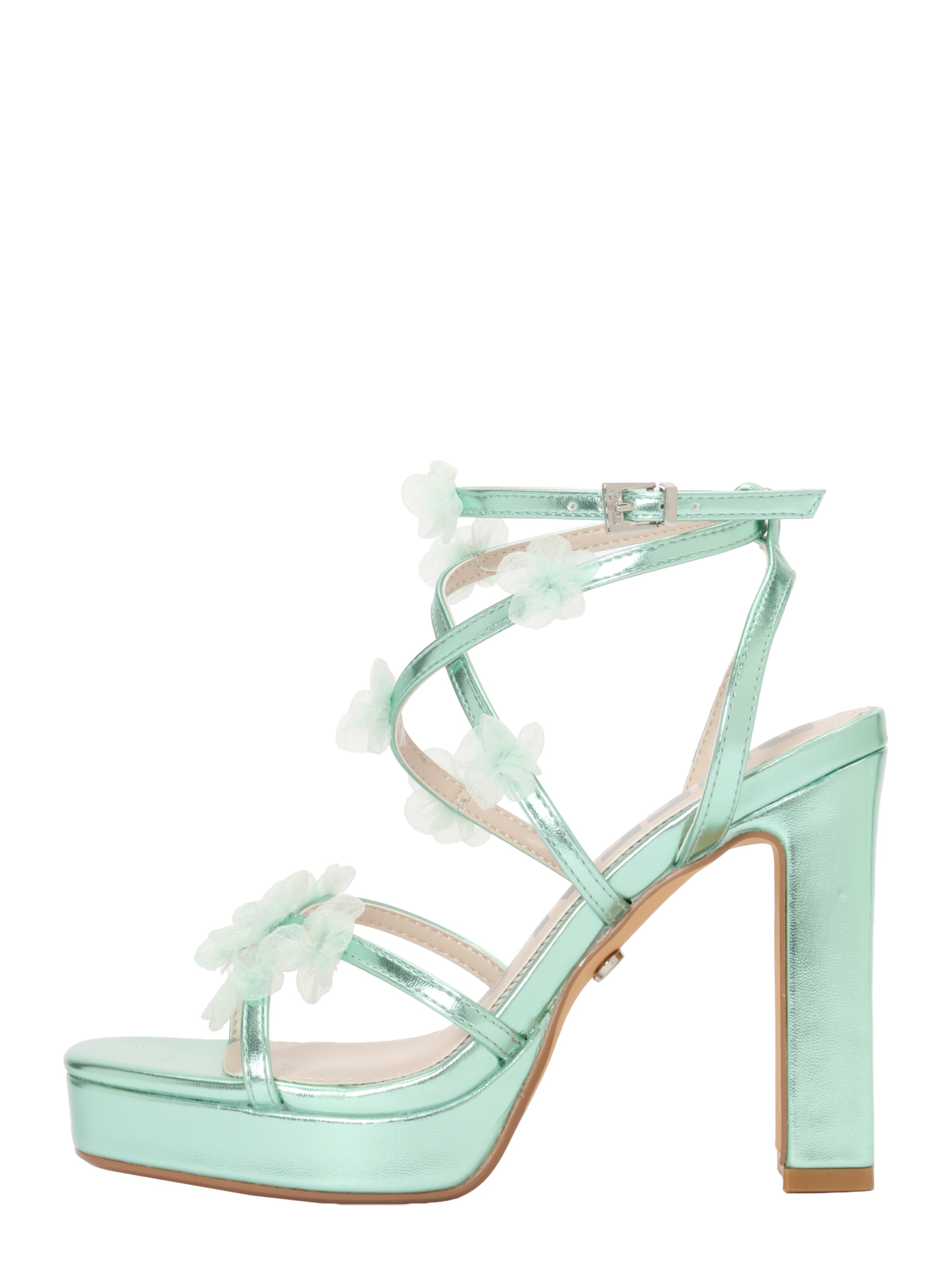BUFFALO Strap Sandals 'JUNE FLOWER' in Green