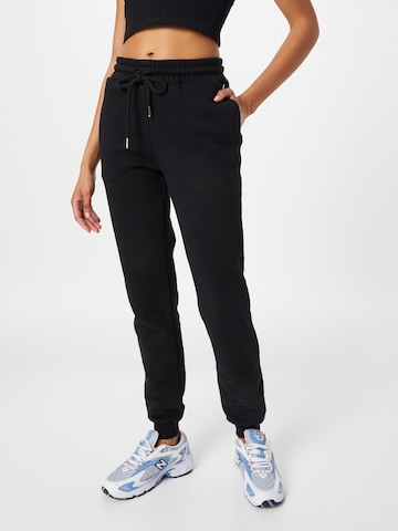 Urban Classics Tapered Broek in Zwart: voorkant