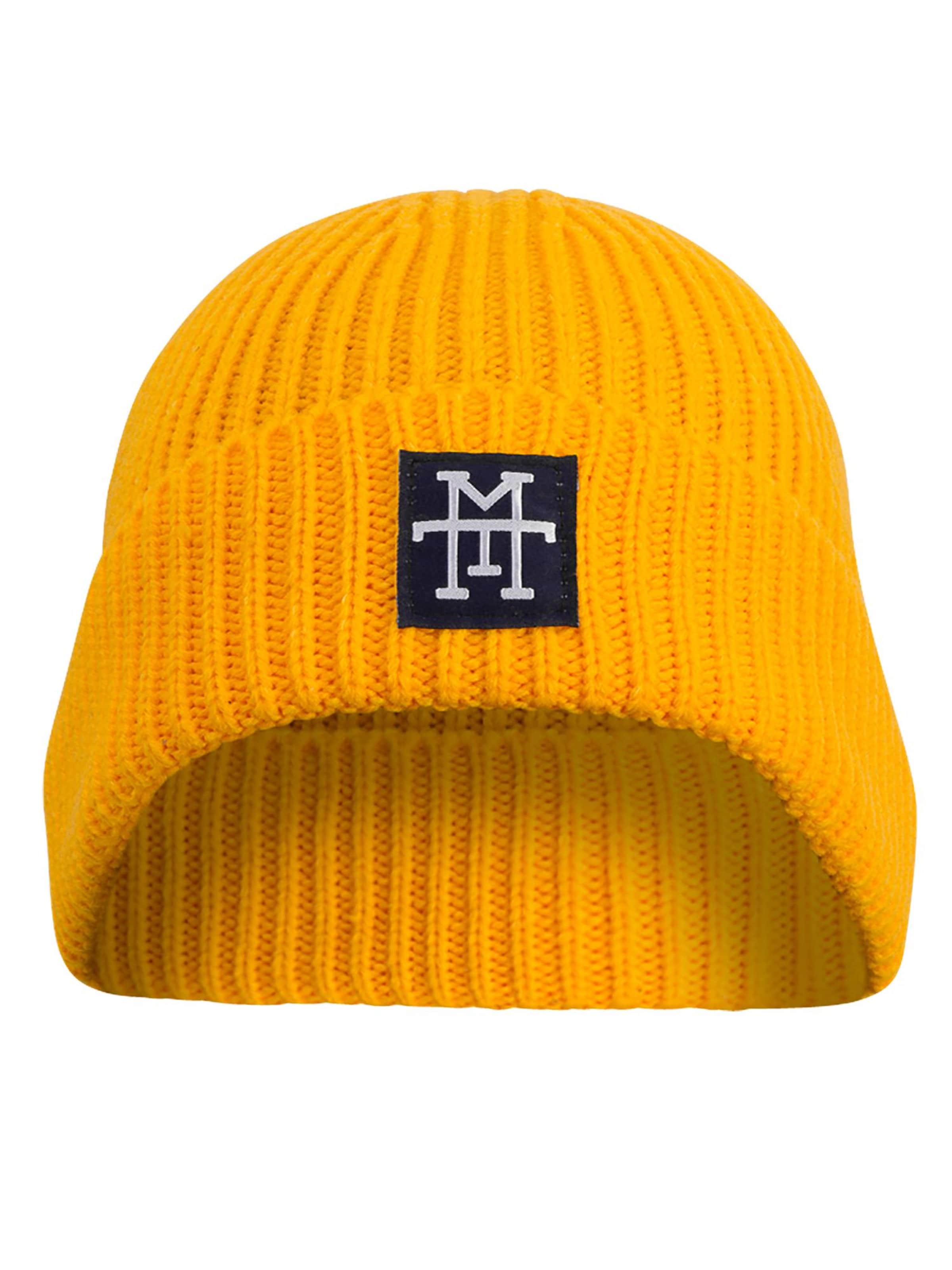 Manufaktur13 Mütze 'Heavy Knit'‌‌‌‌‌‌‌ in Gelb: Vorderseite