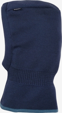 MAXIMO Beanie 'MINI-Schlupfmütze Basicfarben, reversible' in Blue: front