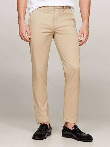 TOMMY HILFIGER Slimfit Hose 'Bleecker 1985' in Beige: Vorderseite