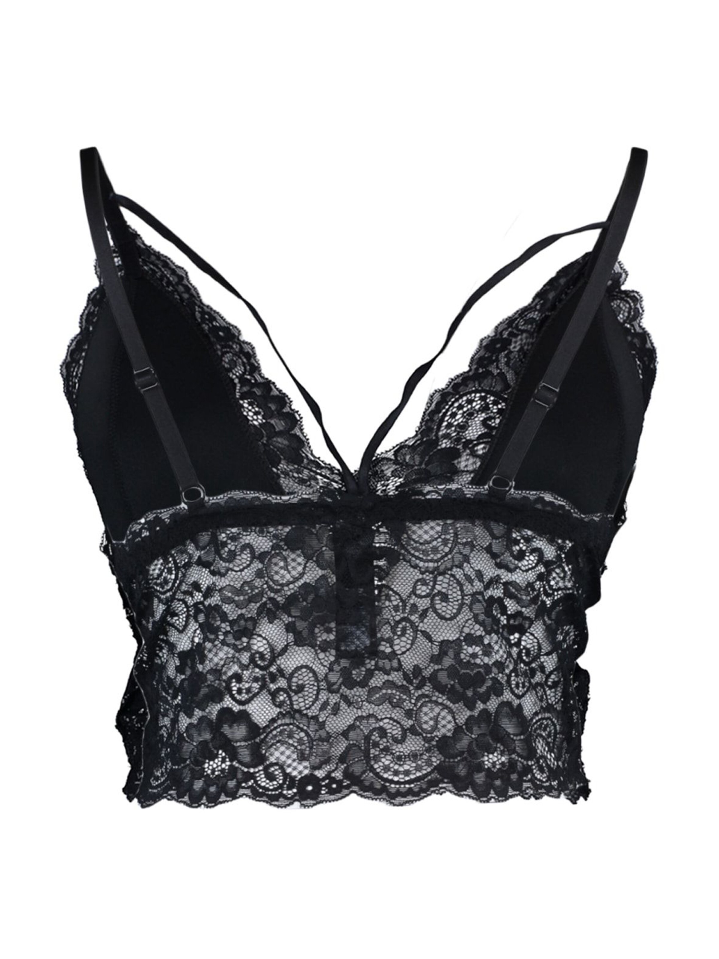 Trendyol Curve Bustier Nedrček | črna barva