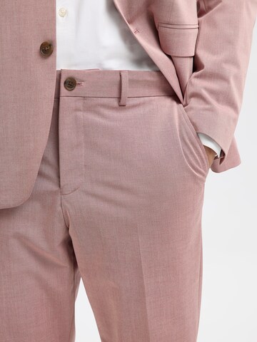 SELECTED HOMME Slim fit Pleated Pants 'SLHLIAM' in Pink