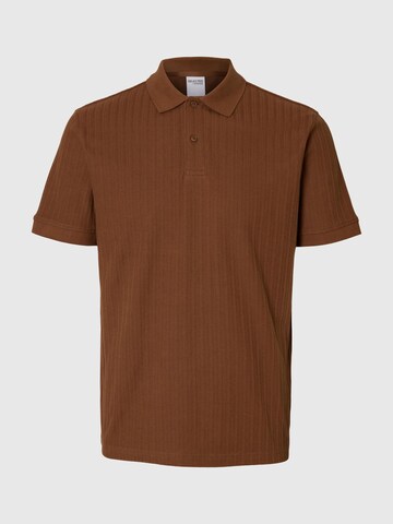 SELECTED HOMME Shirt in Bruin: voorkant