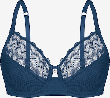 sassa T-Shirt BH 'Beautiful Classic' in Blau: Vorderseite