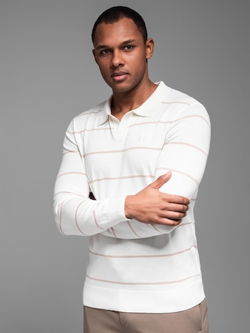 Ombre Shirt 'OM-POLS-0146' in White: front