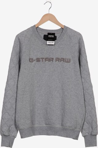 G-Star RAW Sweatshirt & Zip-Up Hoodie in L in Grey: front