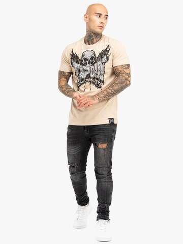 Tapout Shirt 'CRESTON' in Beige