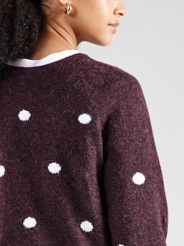 VERO MODA Sweater 'VMDOFFY INTARSIA' in Red